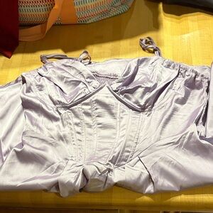 SHEIN Lavender Satin Chemise